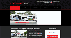 Desktop Screenshot of performancehausdp.com